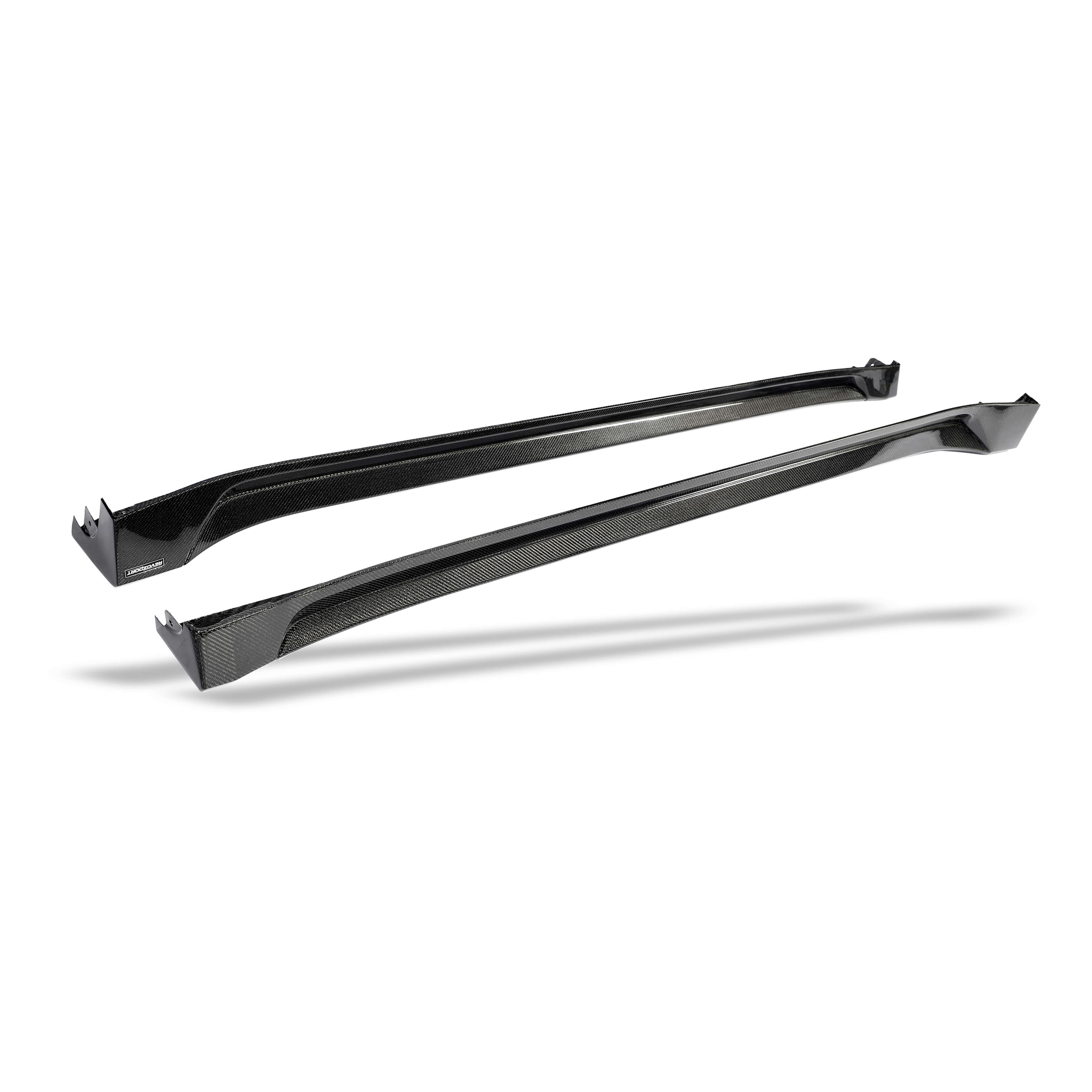 Tesla Model Y Juniper Carbon Fiber Side Skirts | RevoZport – Revozport