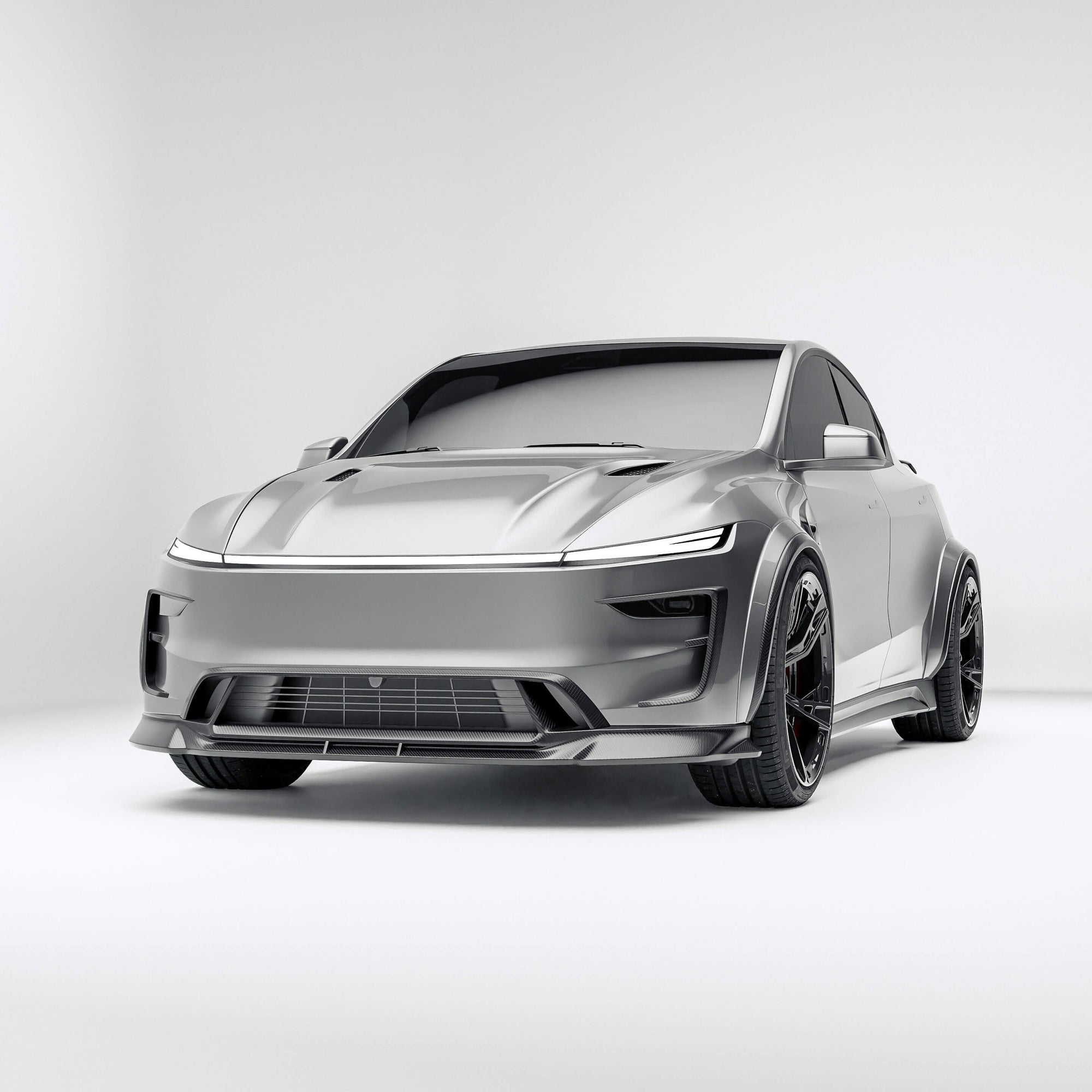 Tesla Model Y Premium (Juniper) Carbon Fiber Front Lip