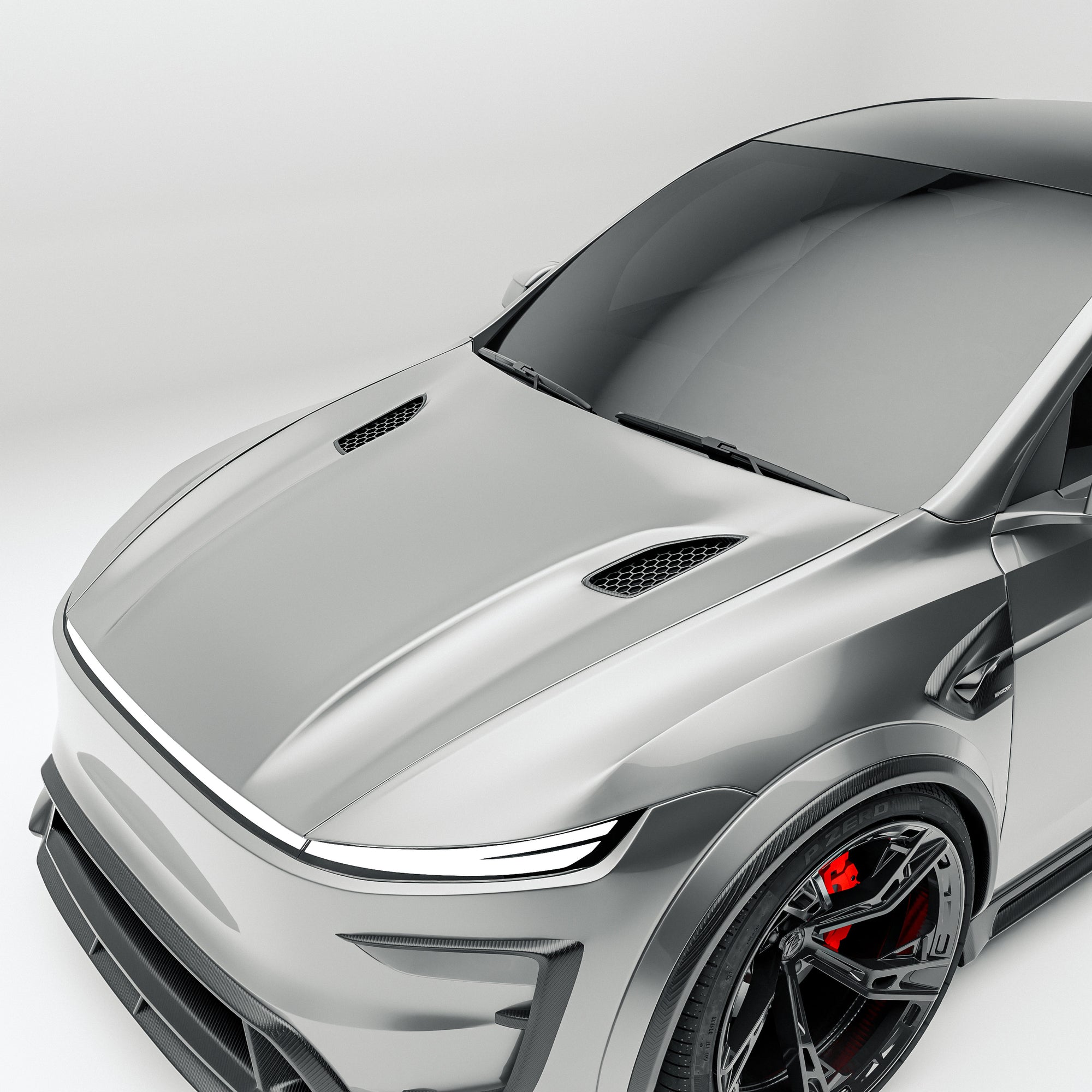Tesla Model Y Facelift Carbon Fiber Hood