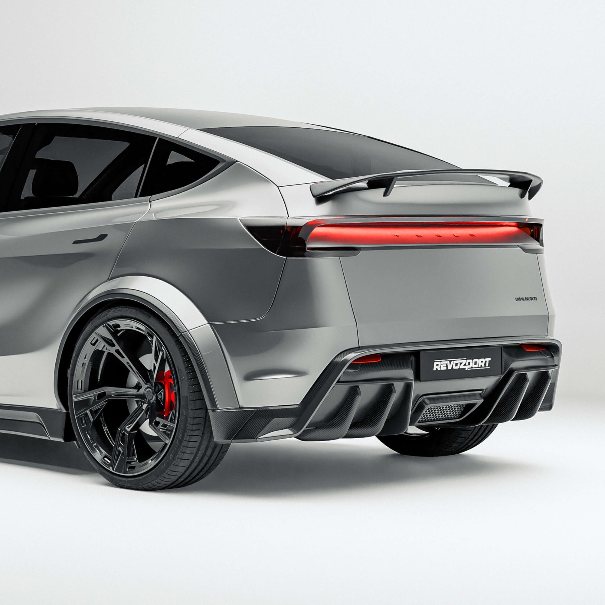 Tesla Model Y Premium (Juniper) Carbon Fiber Rear Diffuser