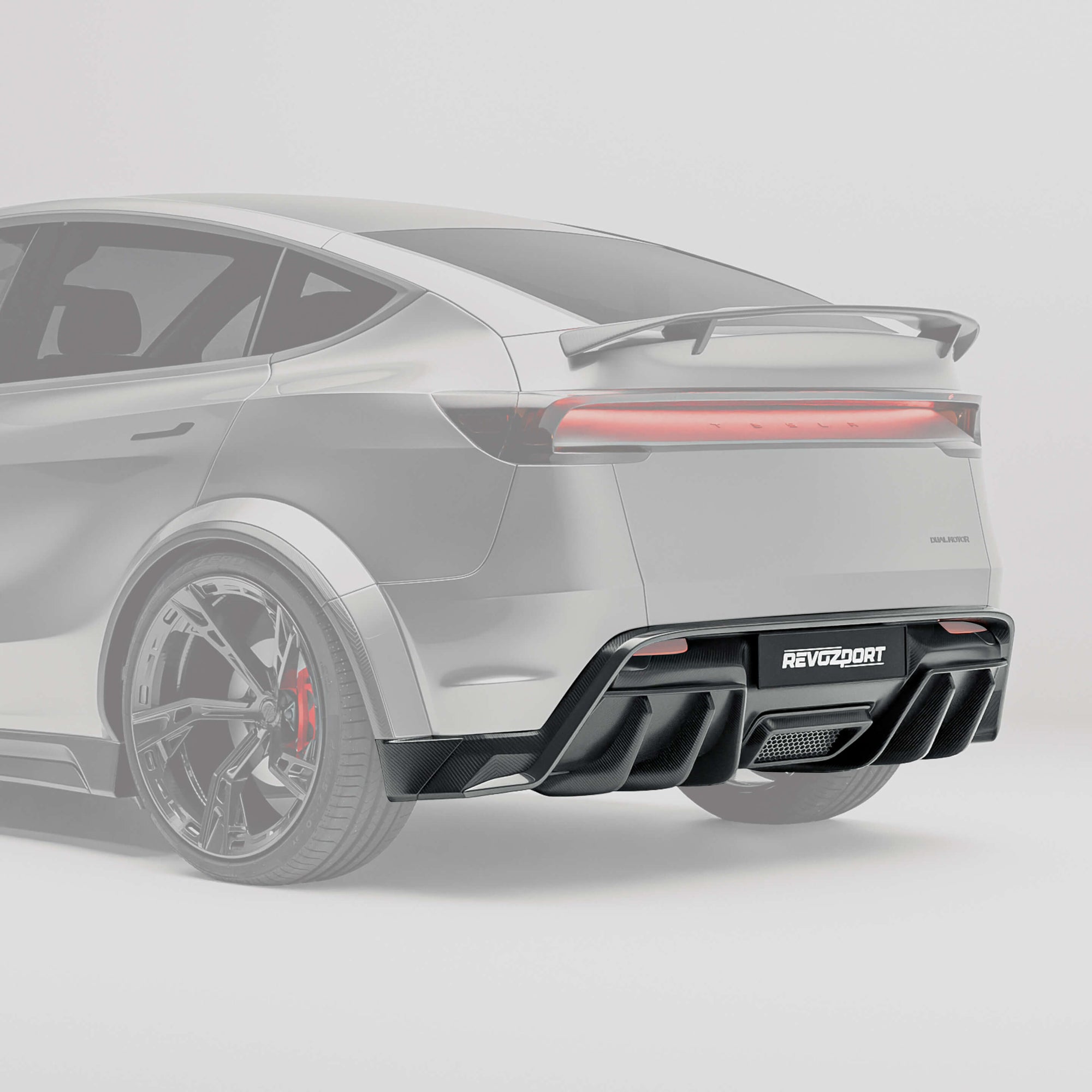 Tesla Model Y Premium (Juniper) Carbon Fiber Rear Diffuser