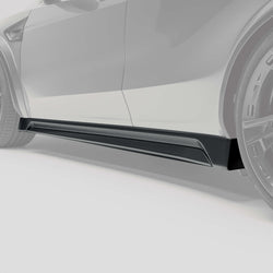 Tesla Model Y Juniper carbon fiber side skirts detail