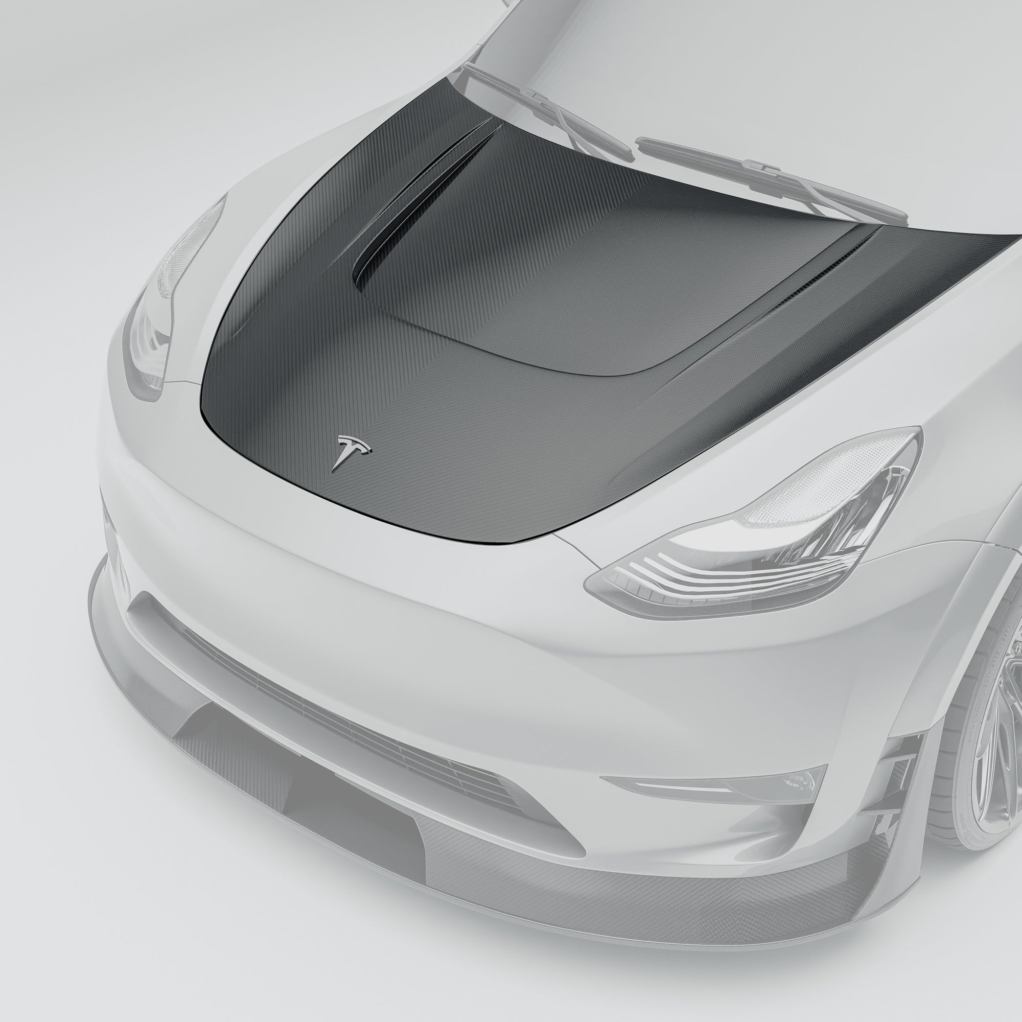 Tesla Model Y 2021-2024 Carbon Fiber Hood