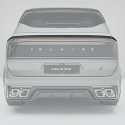 ZEEKR 9X Carbon Fiber Mid Spoiler — VELOIRE by RevoZport with high-gloss finish