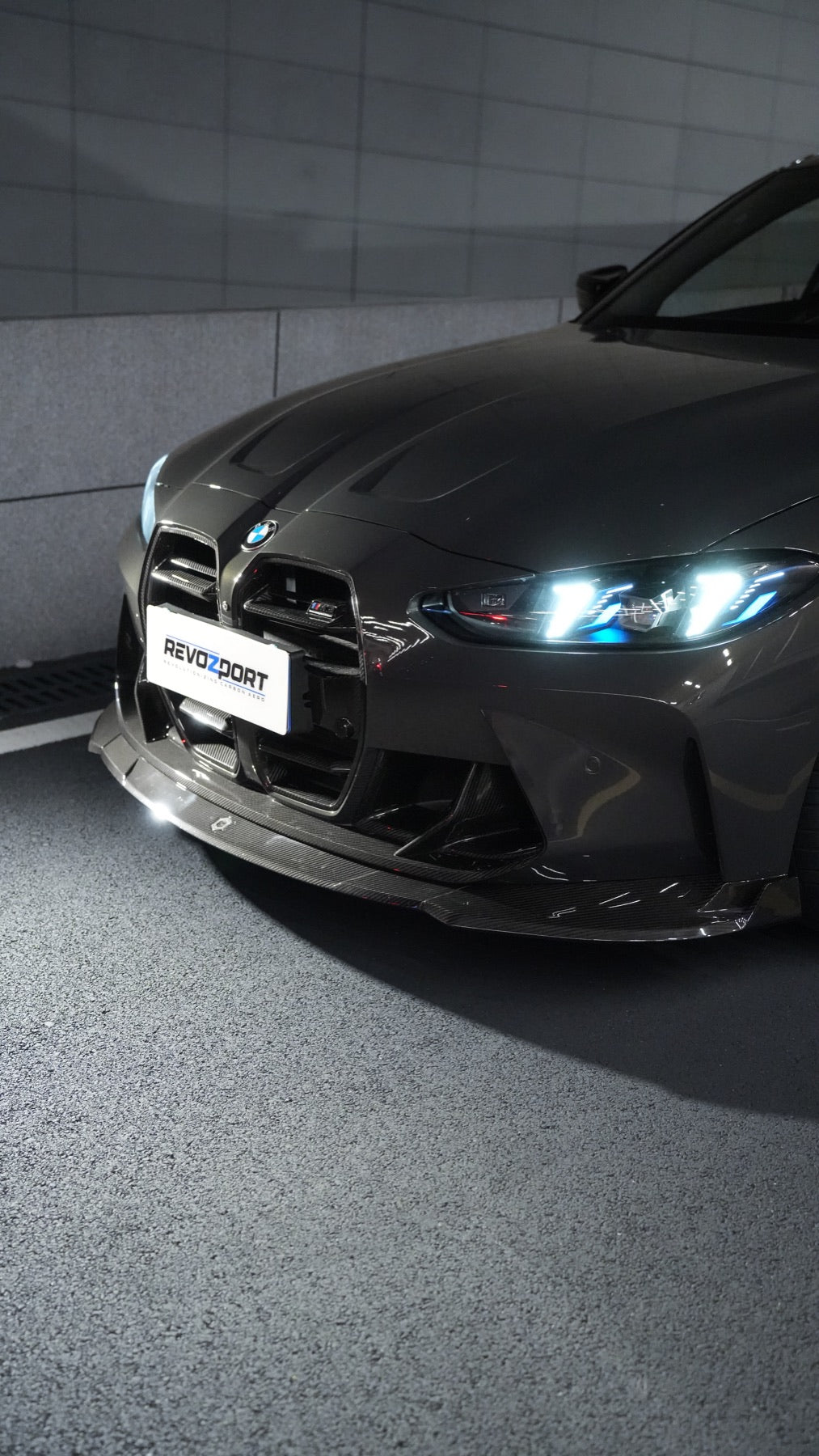 BMW M3 G80 Street Program official BMW dealer front lip grille detail