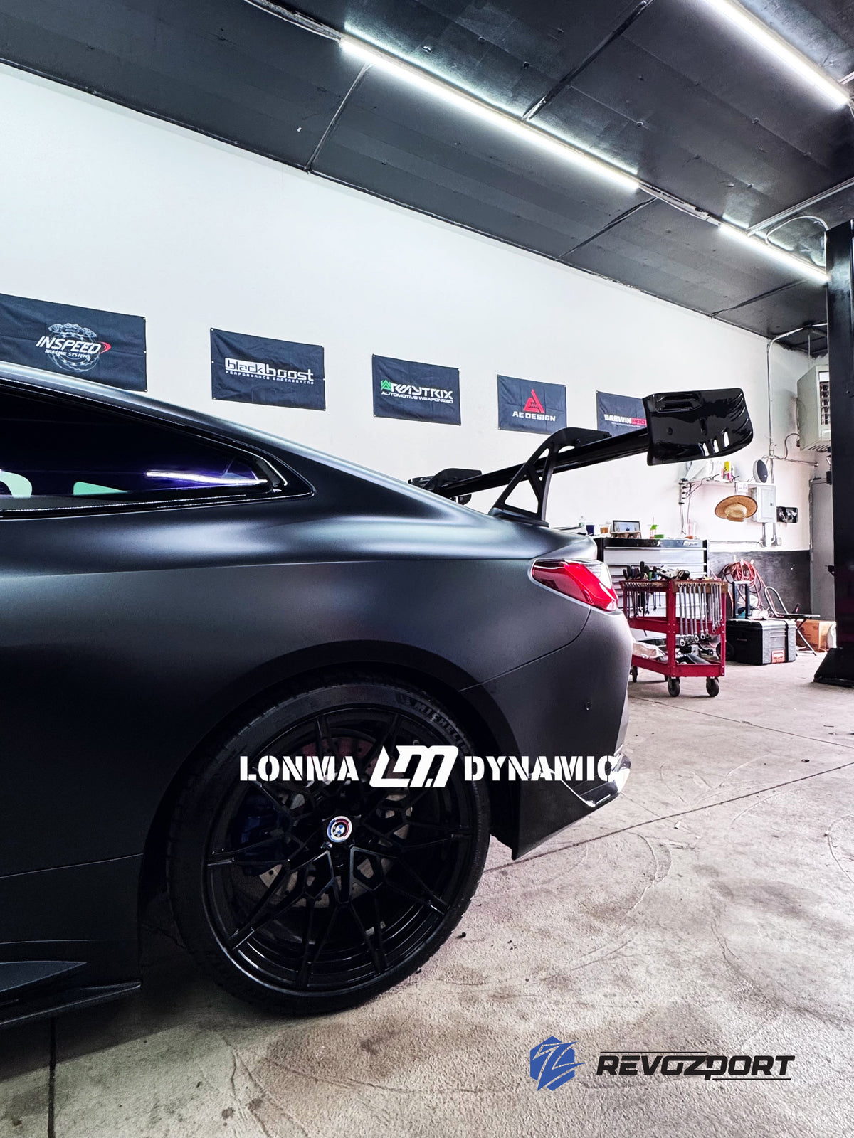 New York BMW M4 G82 Race — Turquoise Rear-Wing Build
