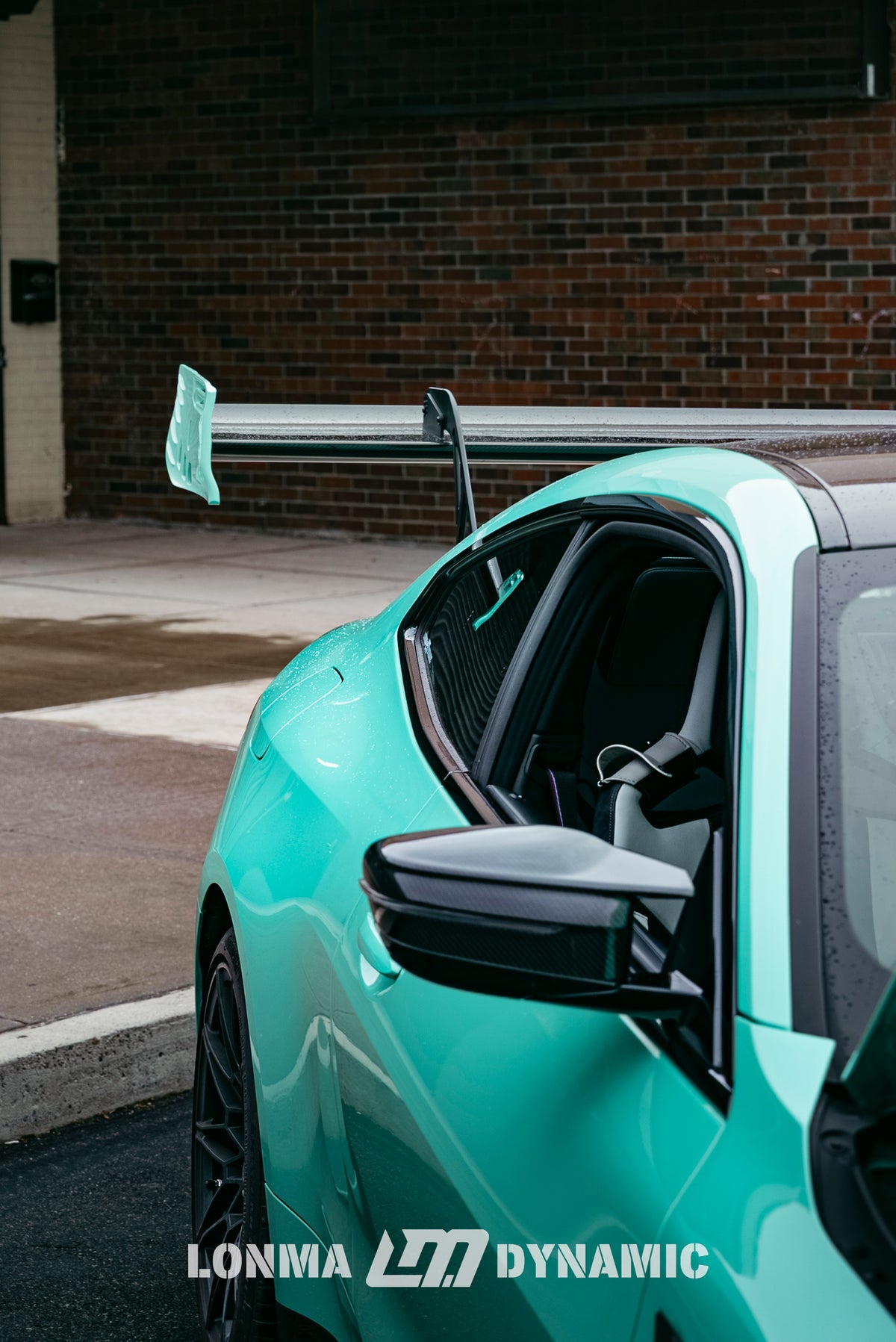 New York BMW M4 G82 Race — Turquoise Rear-Wing Build