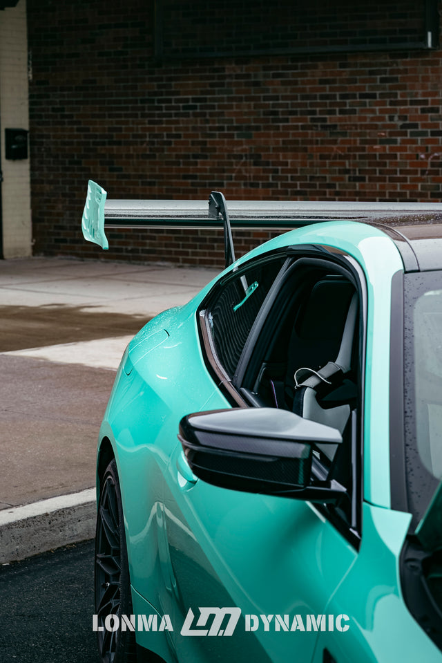New York BMW M4 G82 Race — Turquoise Rear-Wing Build