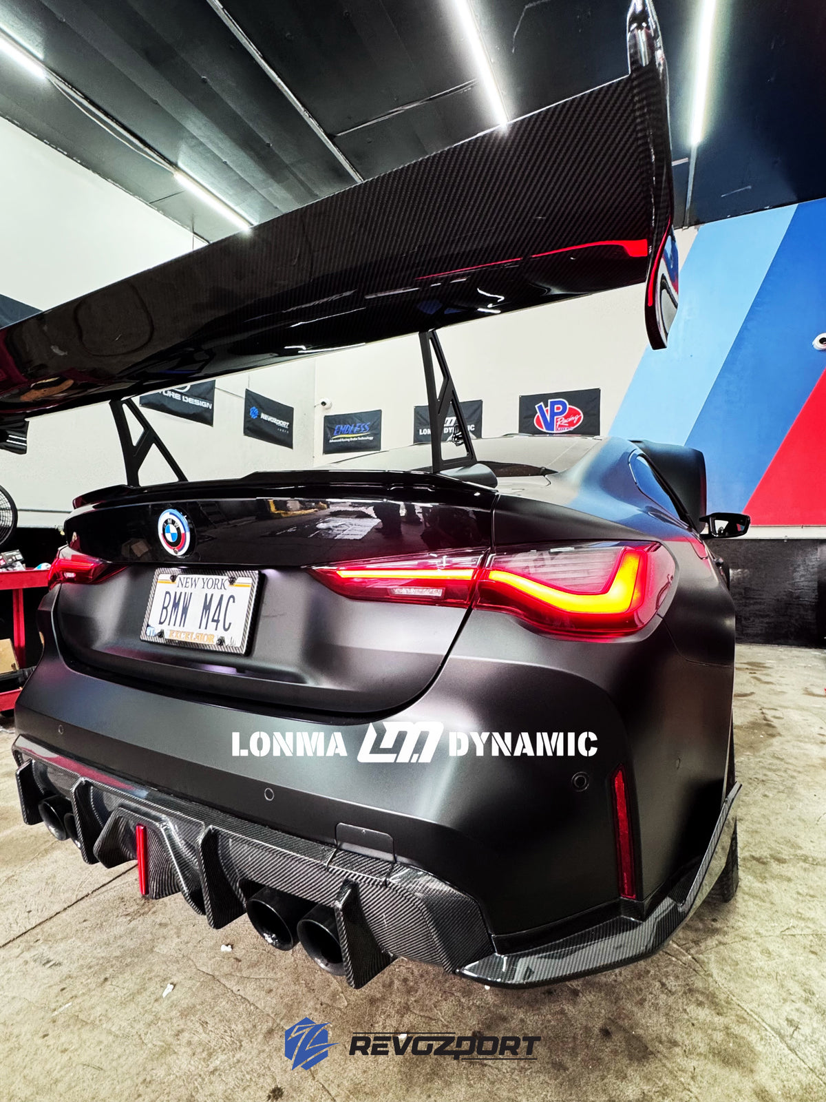 New York BMW M4 G82 Race — Turquoise Rear-Wing Build