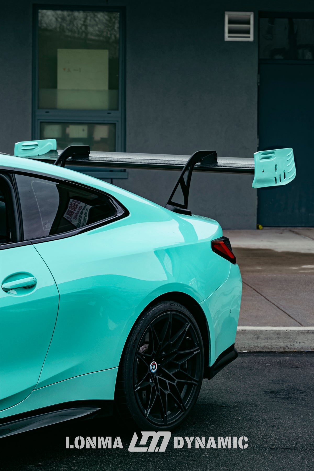 New York BMW M4 G82 Race — Turquoise Rear-Wing Build