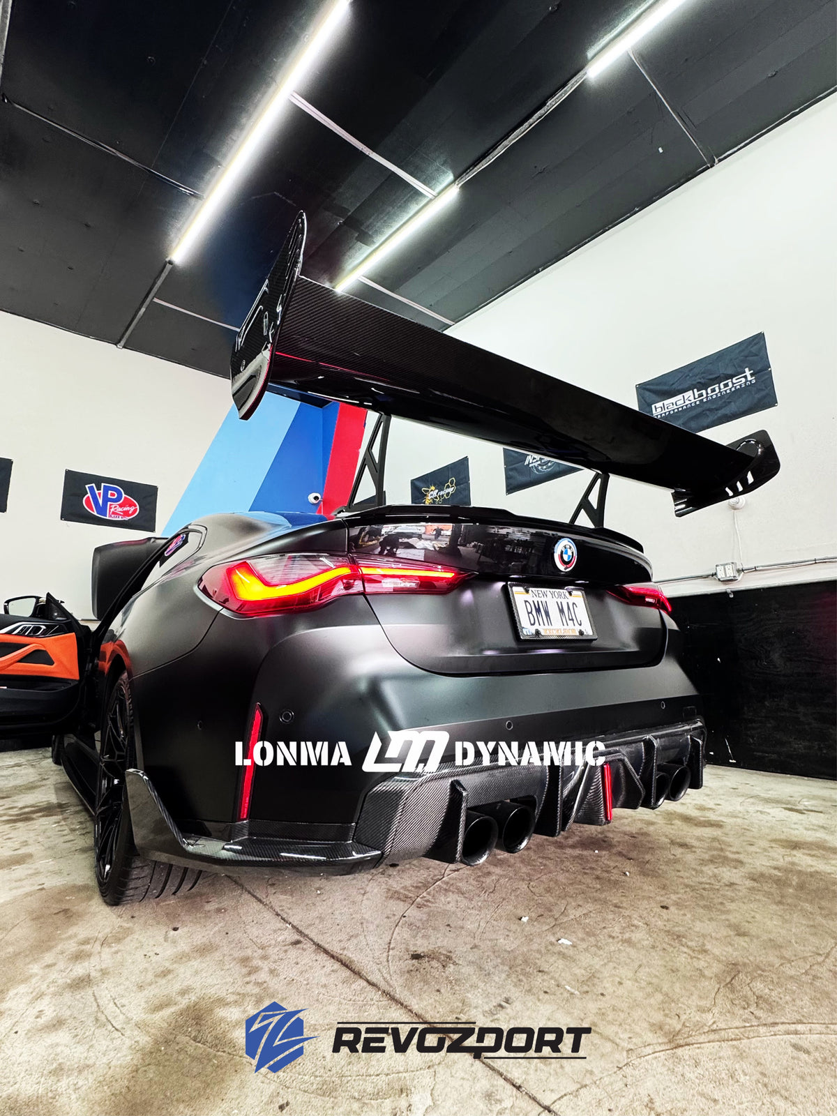 New York BMW M4 G82 Race — Turquoise Rear-Wing Build