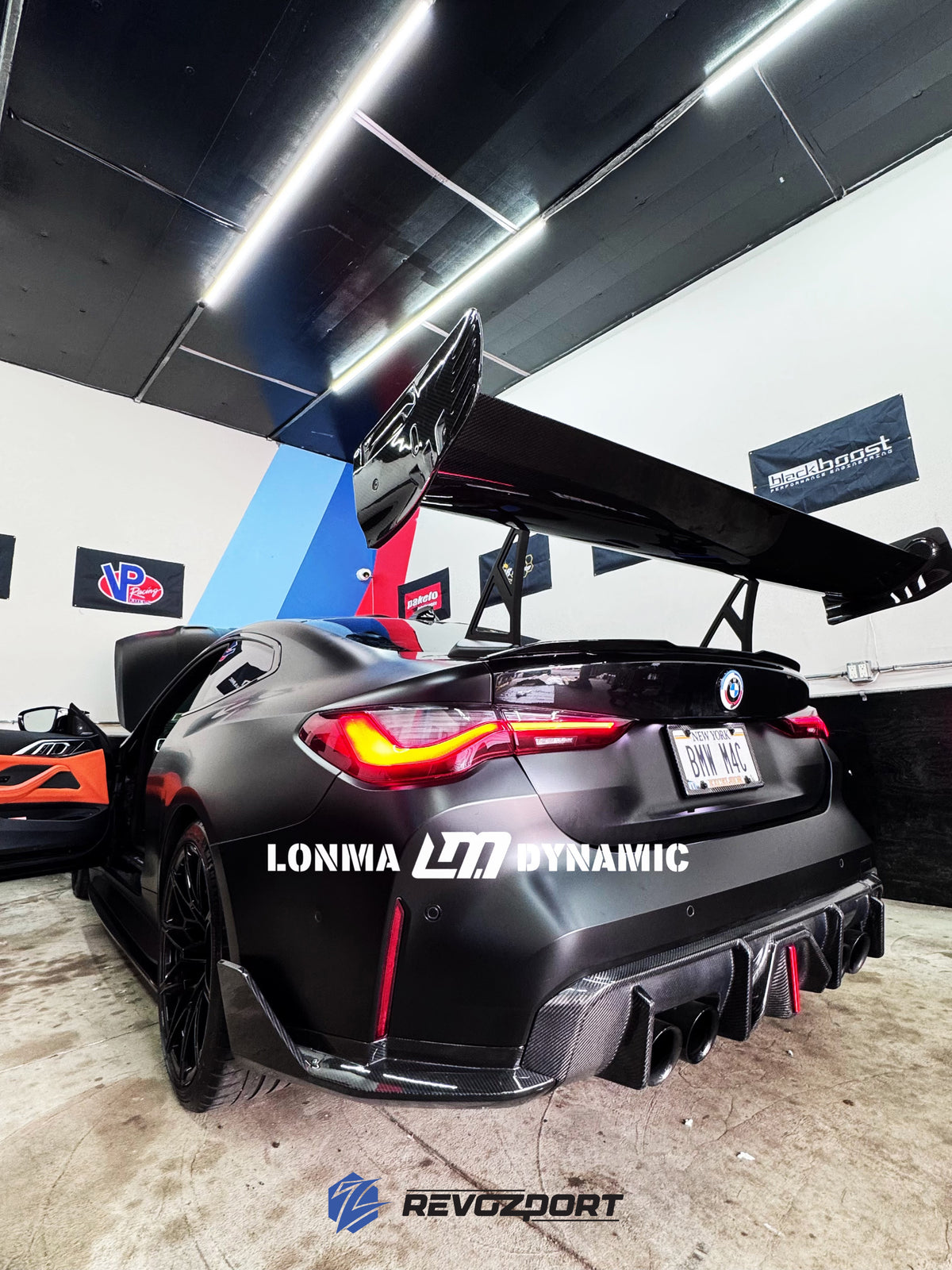 New York BMW M4 G82 Race — Turquoise Rear-Wing Build