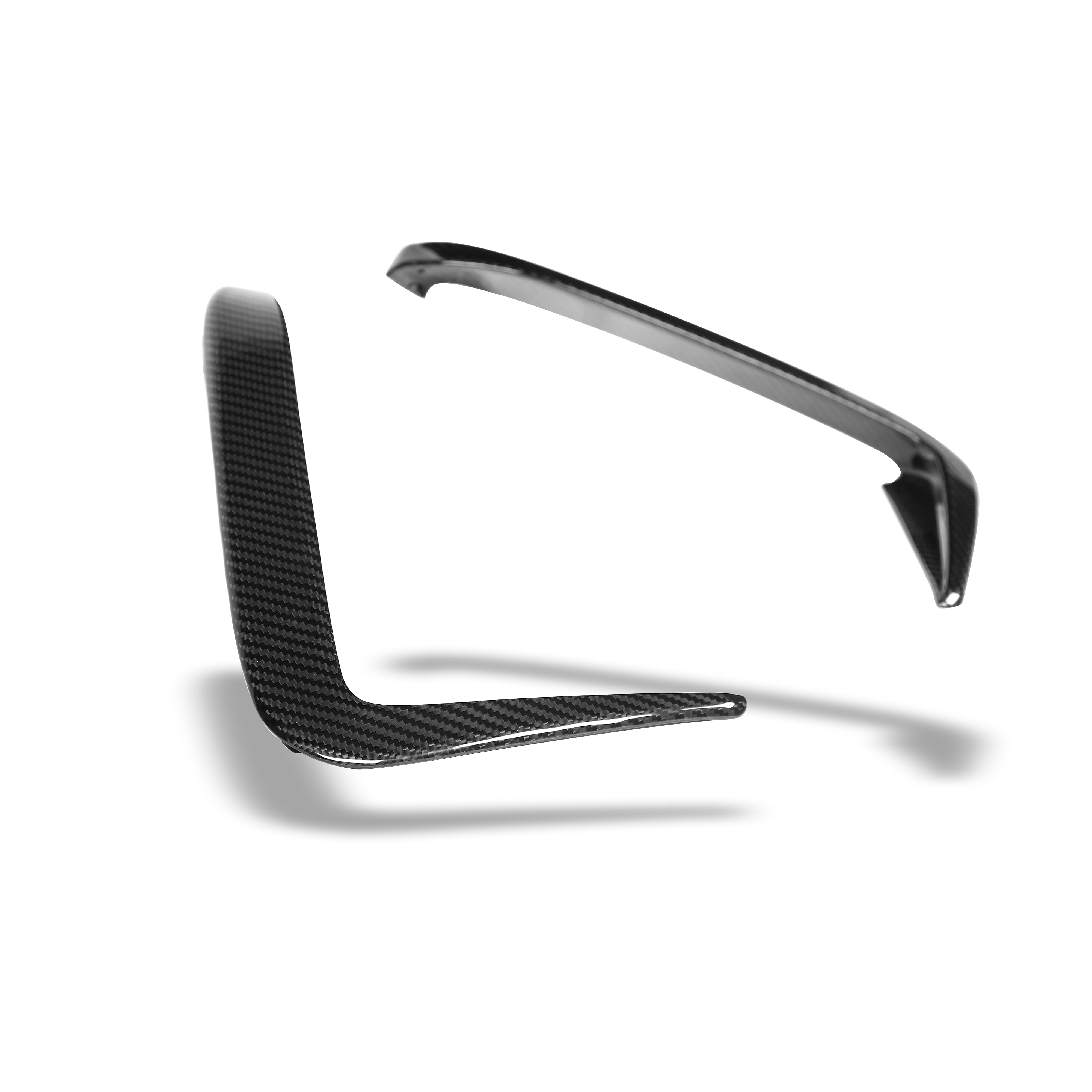 BMW M8 F91 F92 F93 Carbon Fiber Rear Bumper Canards