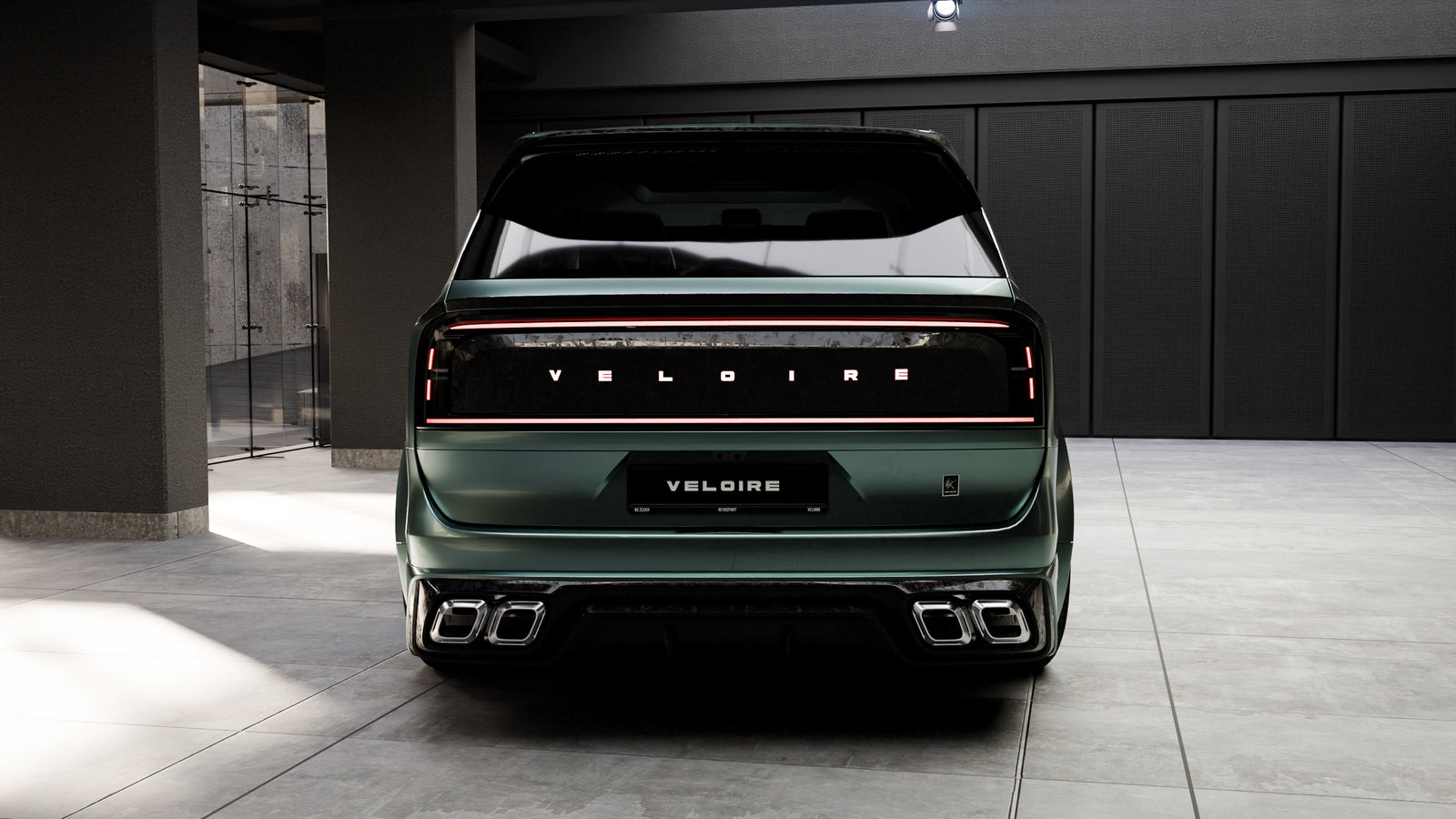 VELOIRE 9X 尾部视图。