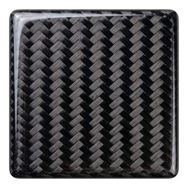 Gloss twill carbon fibre finish sample