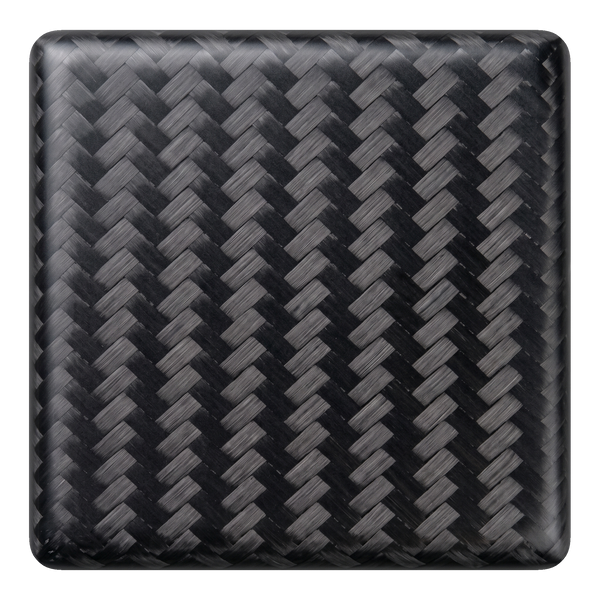 Matte twill carbon fibre finish sample